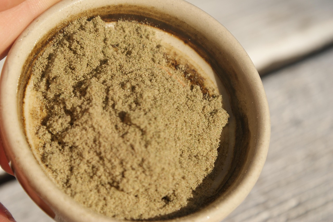 Container full of bubble hash
