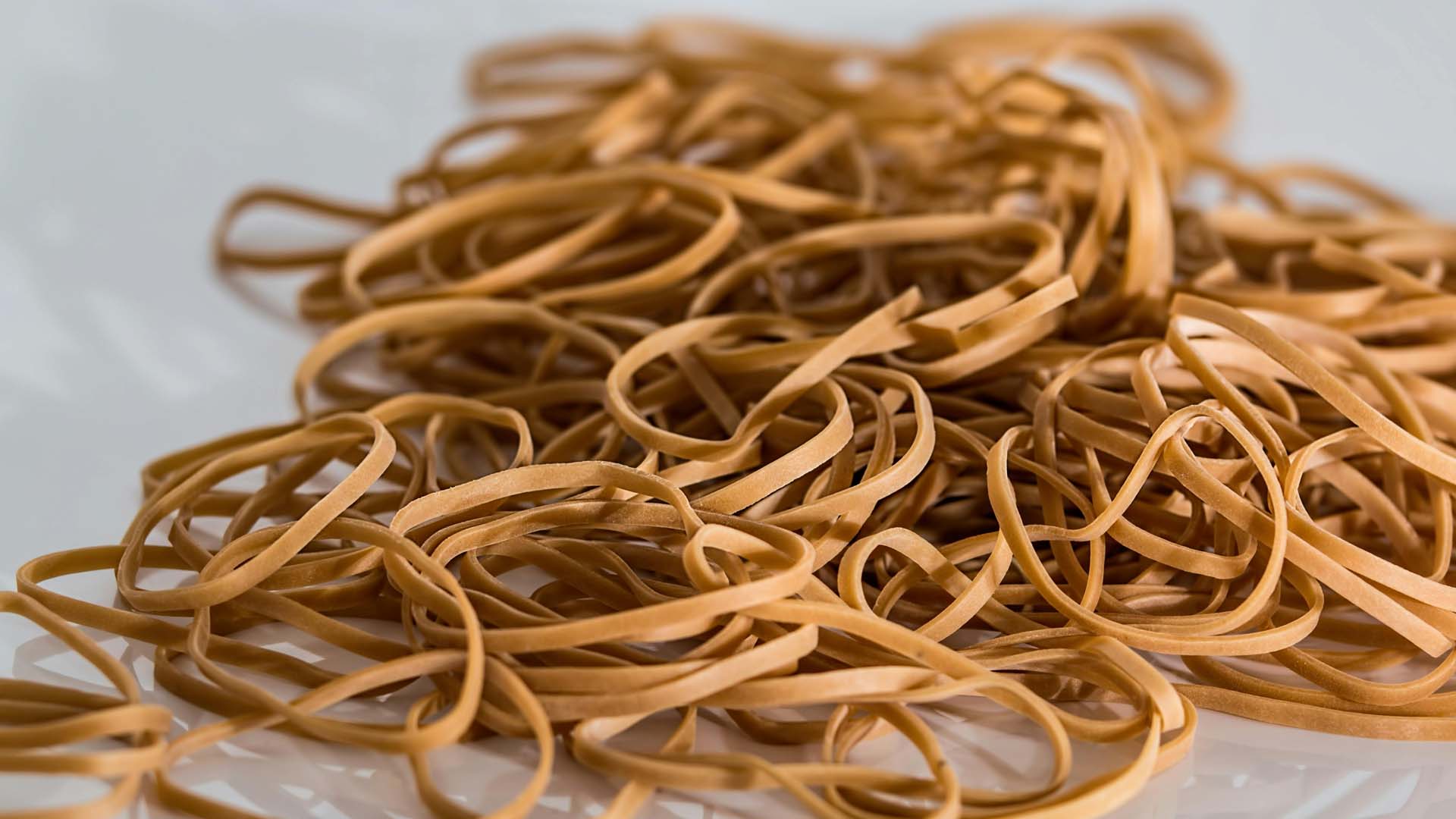 A pile of rubber bands